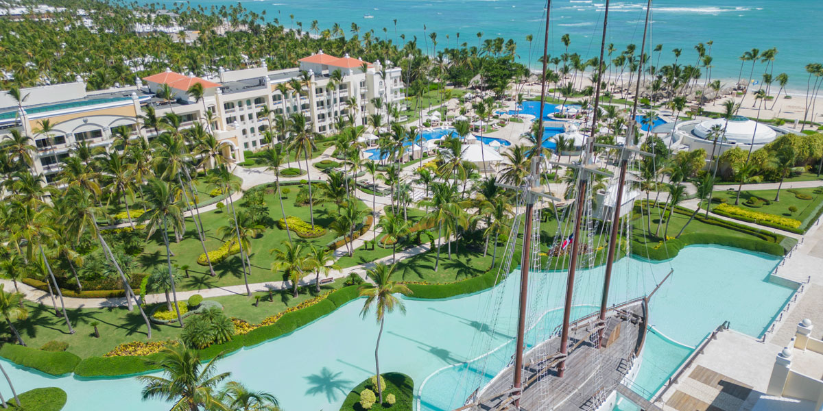 Aerial view of JOIA B&aacute;varo resort